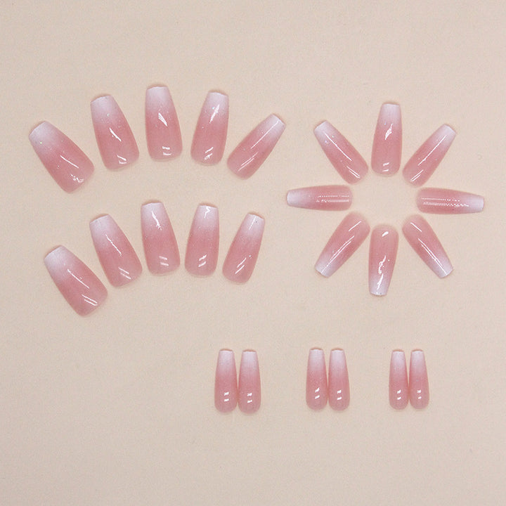 Künstlerisches Press-On-Nagelset mit himmlischem Design Karnz
