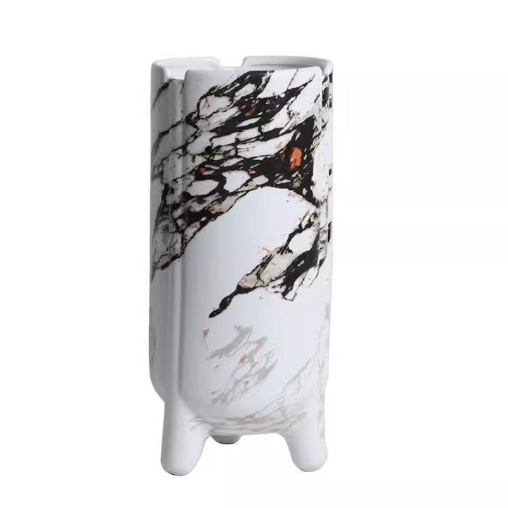 Künstlerische von Marmor inspirierte dekorative Vase