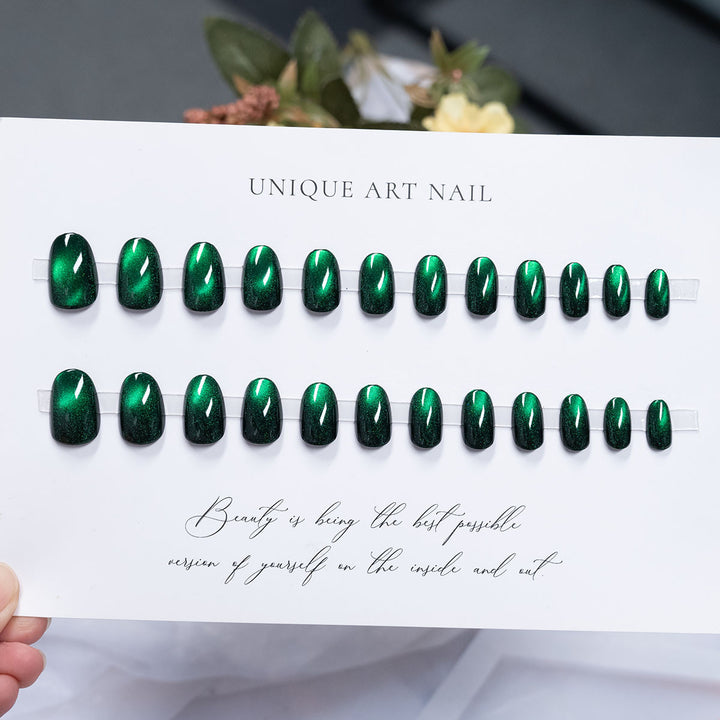Glänzendes, langanhaltendes Press-On-Nagelset