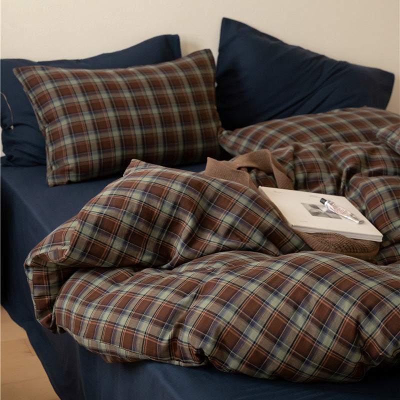 Gemütliches Flanell Bettüberwurf Set