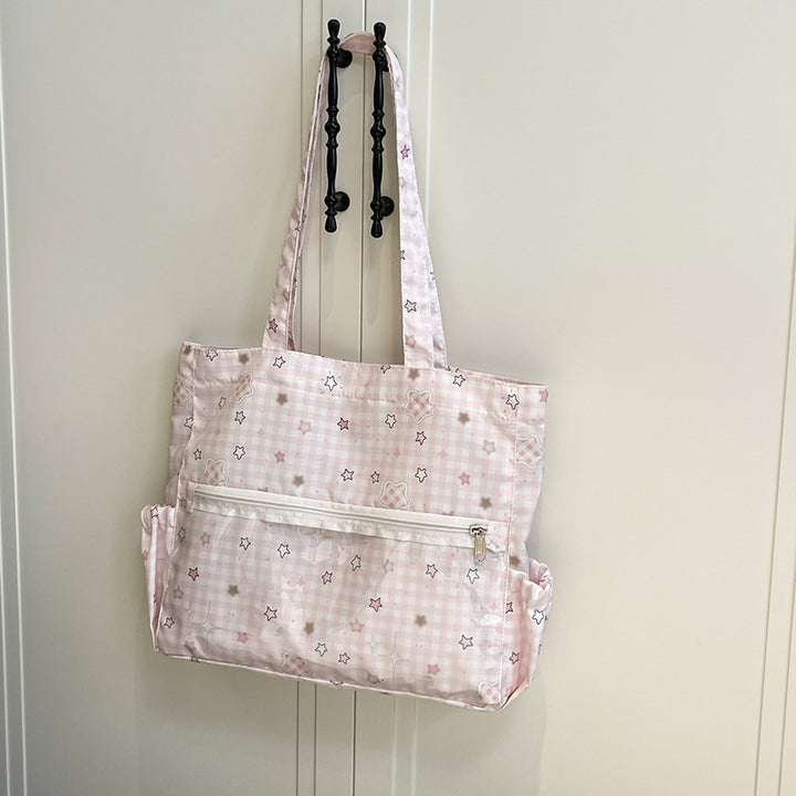 Illustrierte Canvas-Shopper-Tasche Karnz