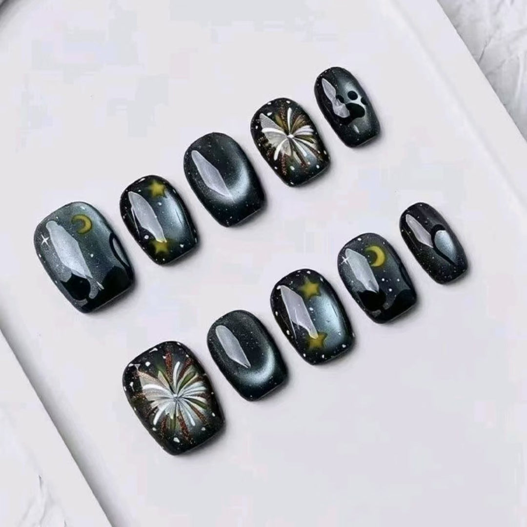 Sternen Nacht Glitzer Nagel Kunst Set Karnz