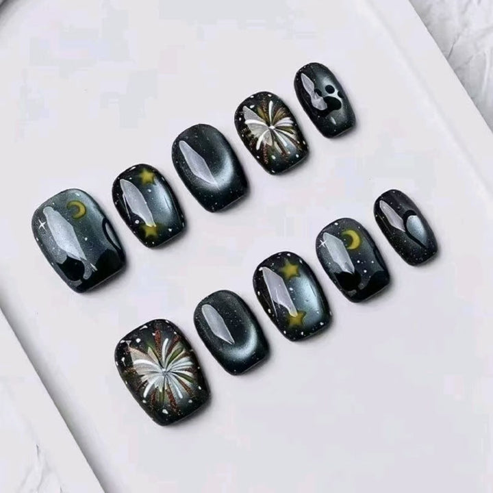 Sternen Nacht Glitzer Nagel Kunst Set Karnz