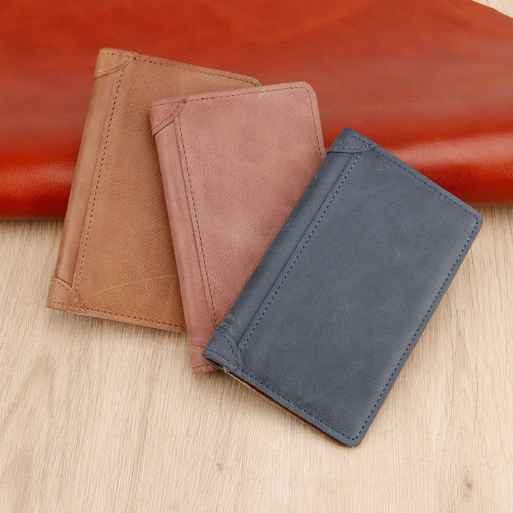 Vintage Leder Organizer Brieftasche Karnz