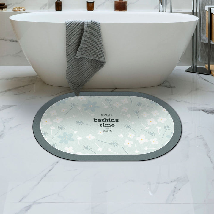 Weicher Floral Badteppich