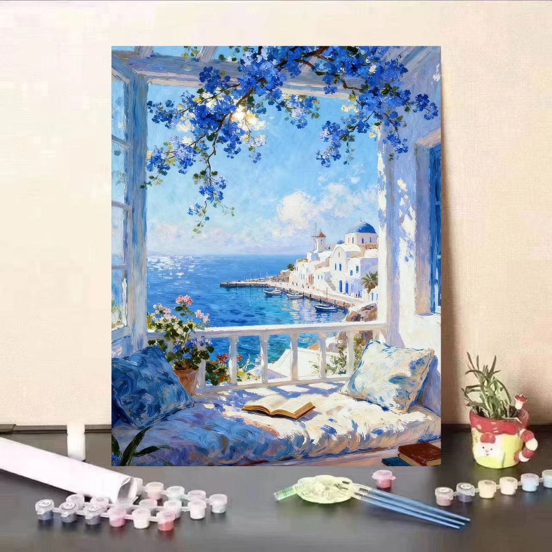 Scenic Coastal View Malen nach Zahlen Kunstset Karnz