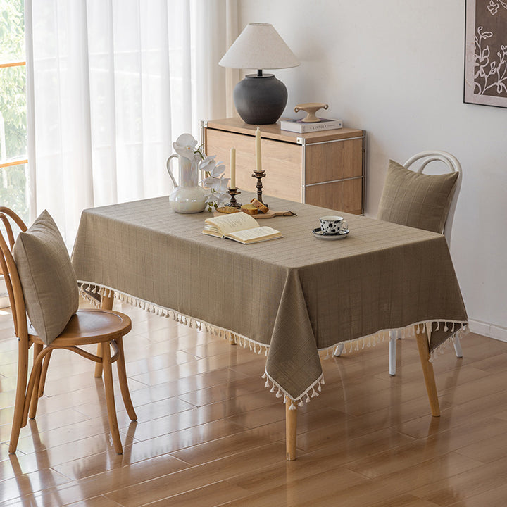 Elegante strukturierte Tischdecke