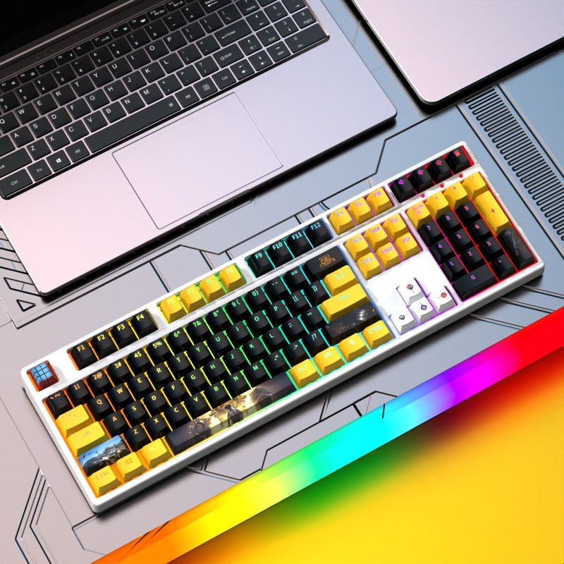 Custom Gaming-Tastatur mit RGB-Hintergrundbeleuchtung Karnz