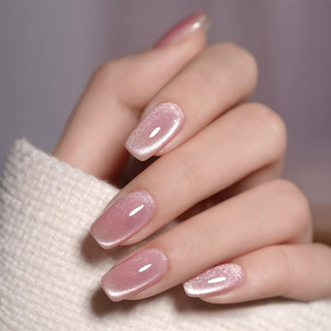 Glänzendes Gel Press-On Nagelset Karnz