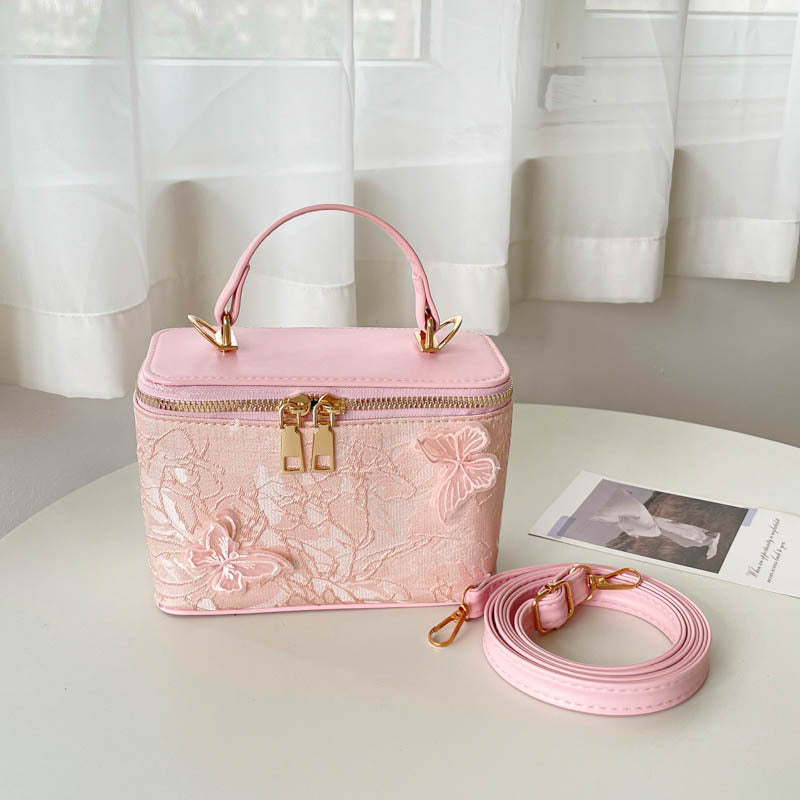 Elegante Blumen-Prägung Handtasche