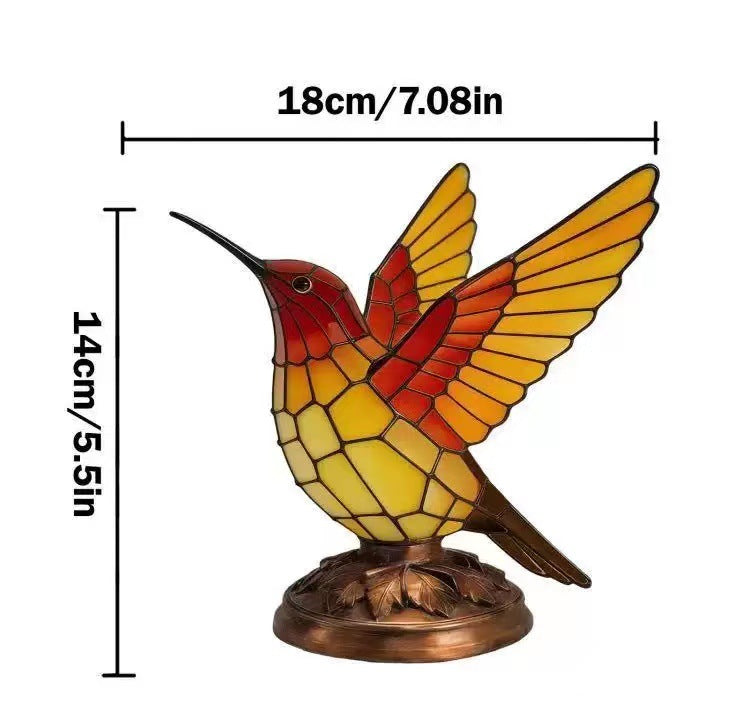 Dekorative Tischleuchte in Form eines Kolibris Karnz