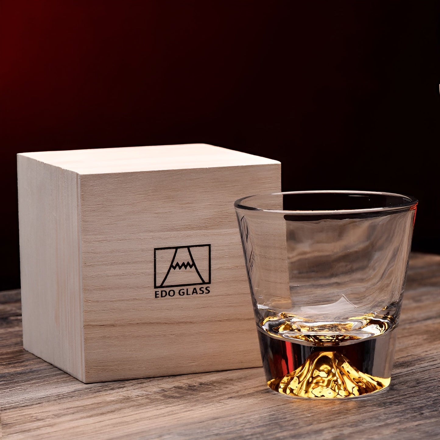 Whiskeygläser mit Mount Fuji Design – Elegantes Set für Kenner | Karnz
