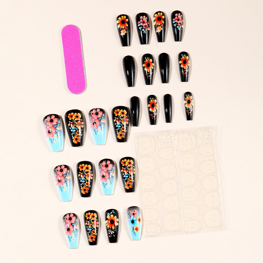 3D Floral Acryl Nagelkunst Erweiterungen Karnz