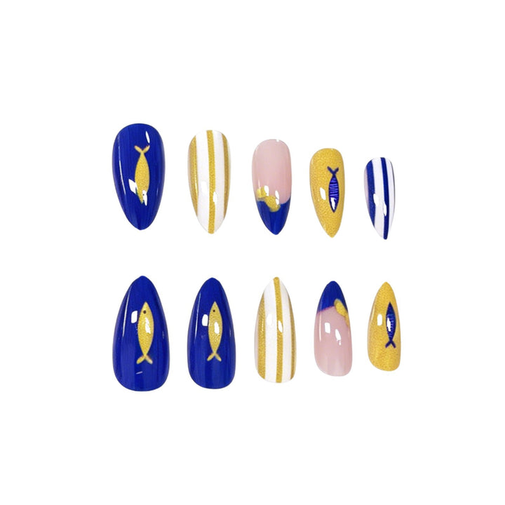 Künstlerische sommerliche Nagelkunstverzierungen Karnz