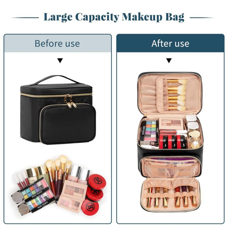 Kosmetik-Organizer Tasche mit Mehrfachen Fächern und Isolierendem Innenraum Karnz