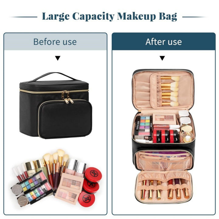 Kosmetik-Organizer Tasche mit Mehrfachen Fächern und Isolierendem Innenraum Karnz