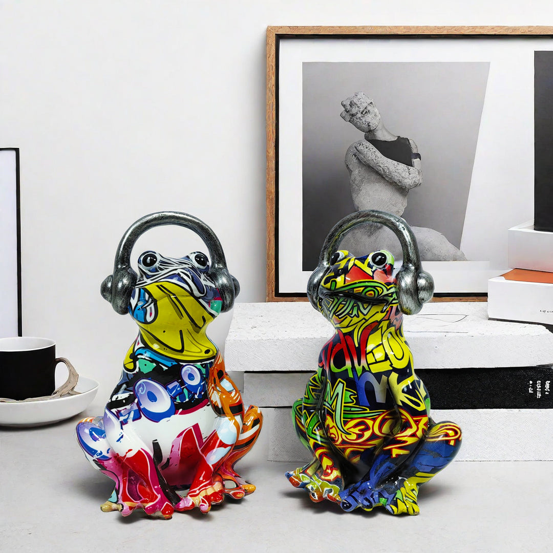 Musikalische Froschskulptur Karnz
