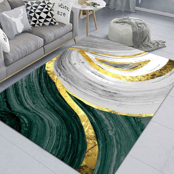Luxuriöser geometrischer Designteppich