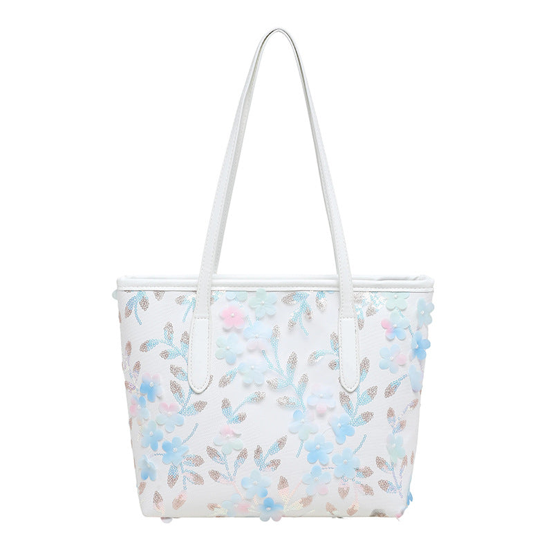 WoFloral Bestickte Tote Bag Karnz
