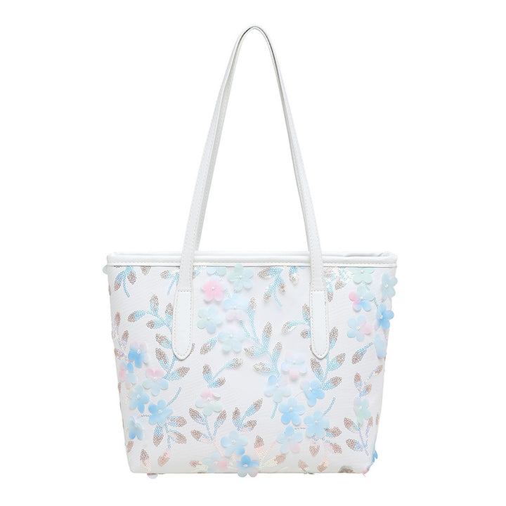 WoFloral Bestickte Tote Bag Karnz