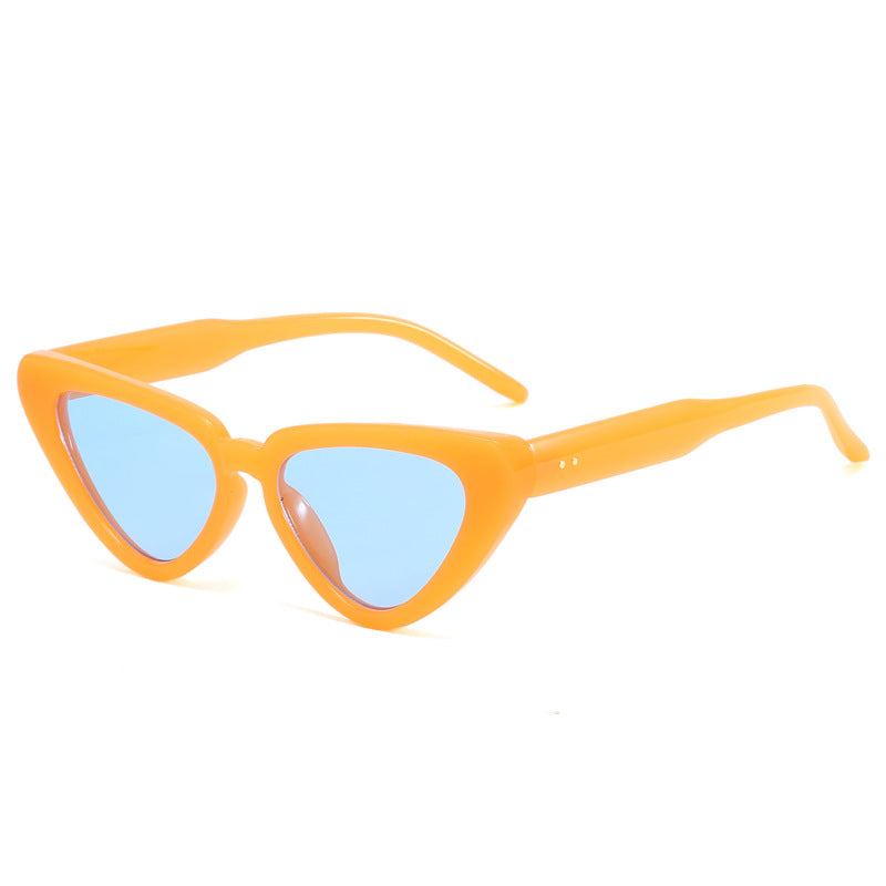 Damen stilvolle Cat-Eye Sonnenbrille mit auffälligem Design Karnz