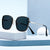 Damen Premium Sonnenbrille mit quadratischem Rahmen und verspiegelten Gläsern Karnz