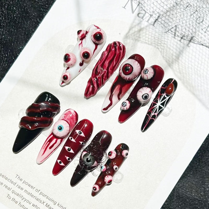 Kreatives Halloween Kunstnagelset Karnz