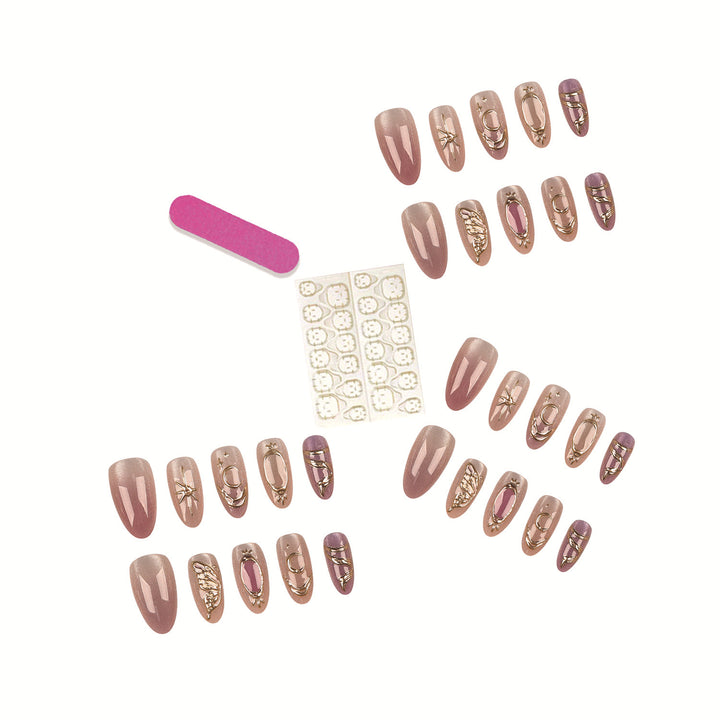 Premium Dekorativer Nagelspitzen Satz
