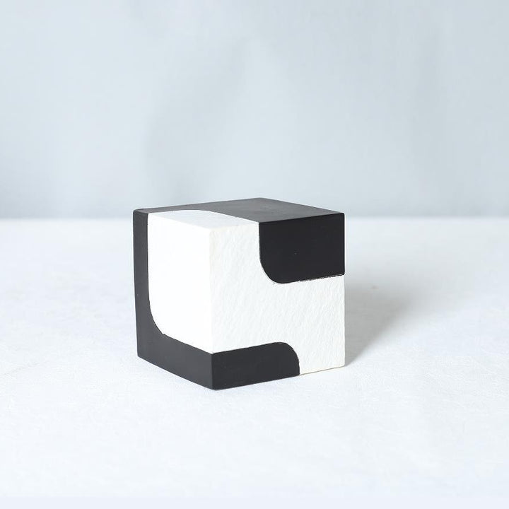 Moderne abstrakte minimalistische dekorative Blockskulptur