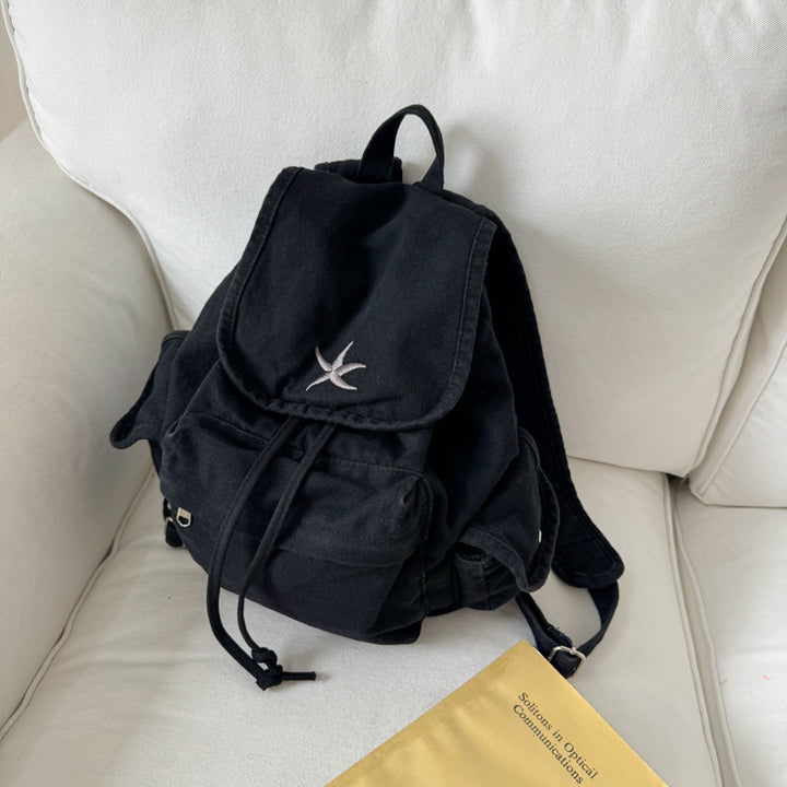 Casual Canvas Zugband Rucksack