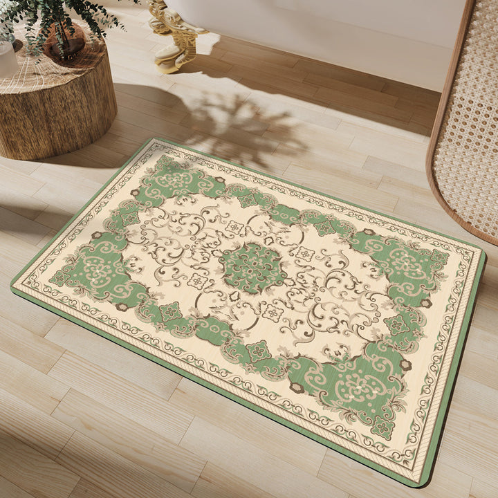 Elegante Blumenmuster-Badematte Karnz
