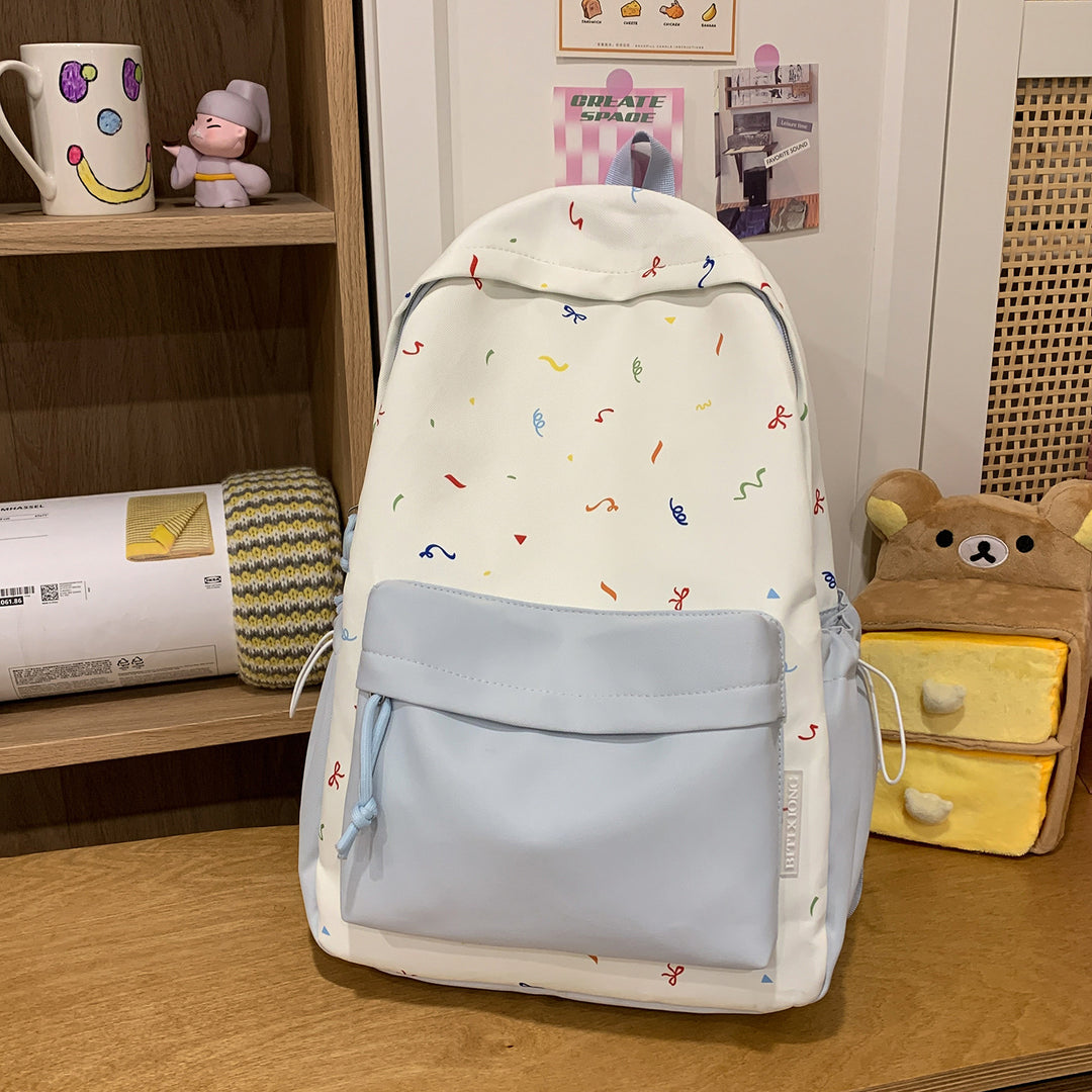 Verspielt gemusterter Rucksack Karnz