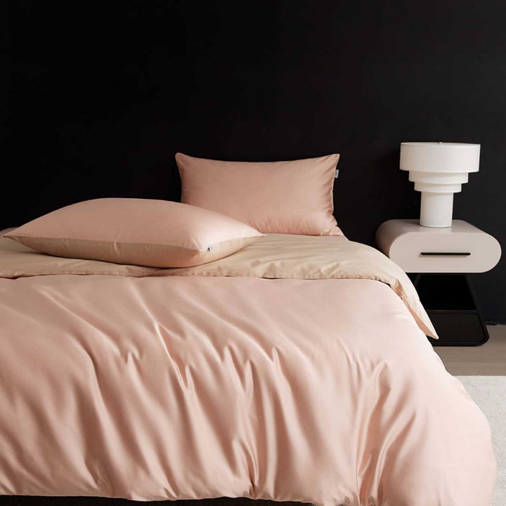Wendbare Premium-Baumwollsatin-Bettgarnitur mit seidenweichem Finish