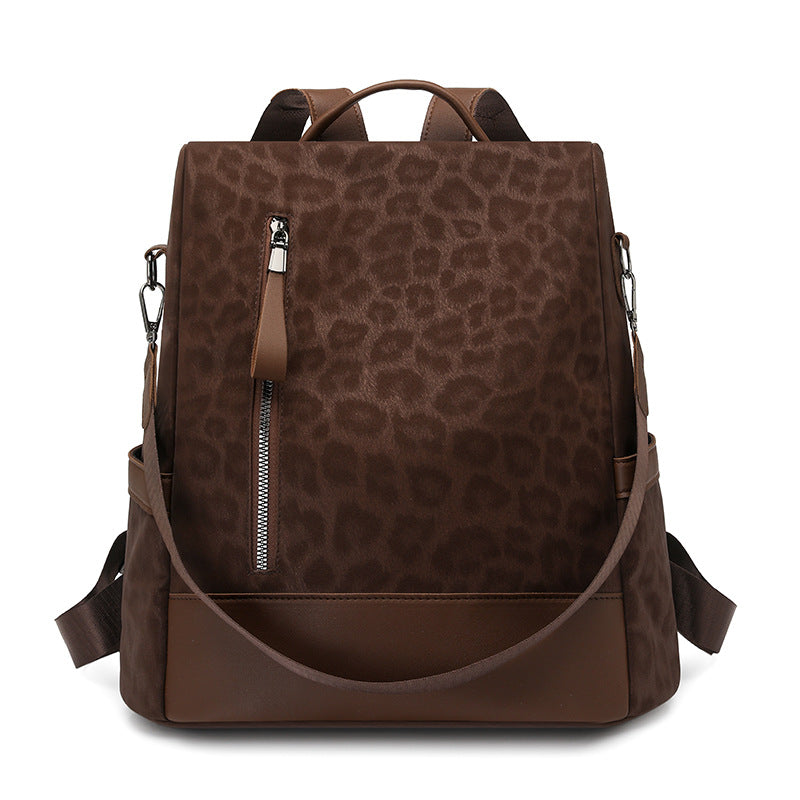 Chic Leopard-Print Rucksack Karnz