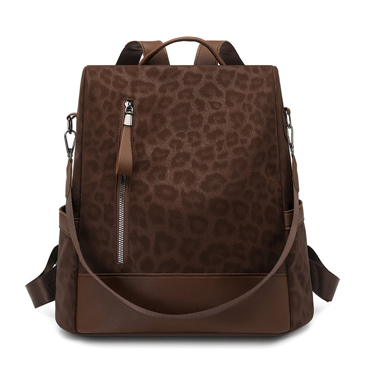 Chic Leopard-Print Rucksack Karnz