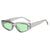 Damen modische Cat-Eye Sonnenbrille mit transparentem Rahmen und kühlen Gläsern Karnz