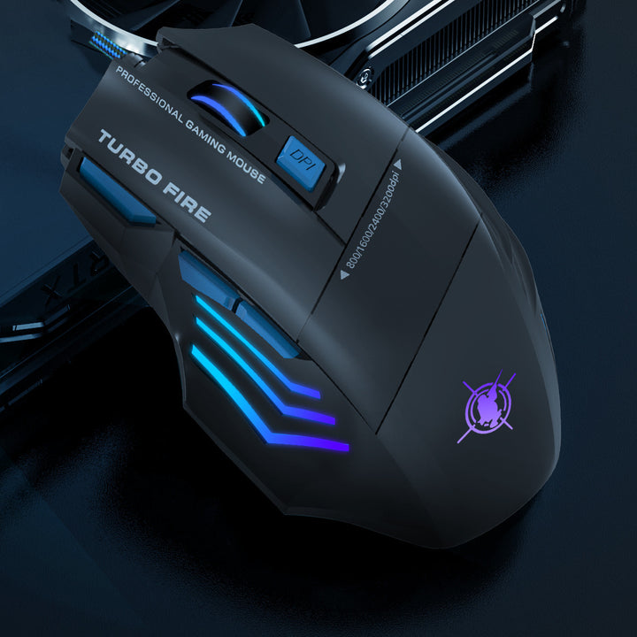 Hochpräzise Gaming-Maus mit Anpassbarem Dpi und Rgb-Beleuchtung Karnz