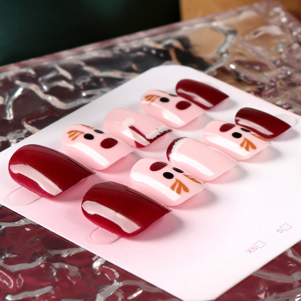 Festliches Feiertags-Themen Druck-Nagel-Set