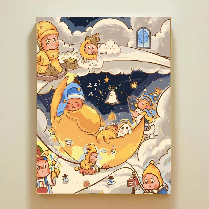 Verspielt Cartoon-Themen Wandkunst Leinwanddruck Karnz