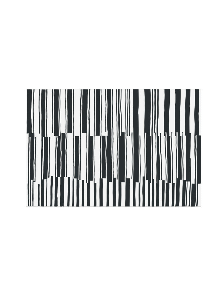Abwaschbare Tischdecke mit kreisförmigem Retro-Print und PVC‑Beschichtung