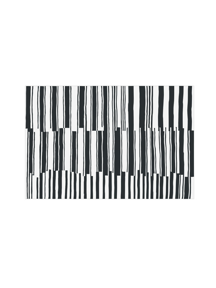 Abwaschbare Tischdecke mit kreisförmigem Retro-Print und PVC‑Beschichtung