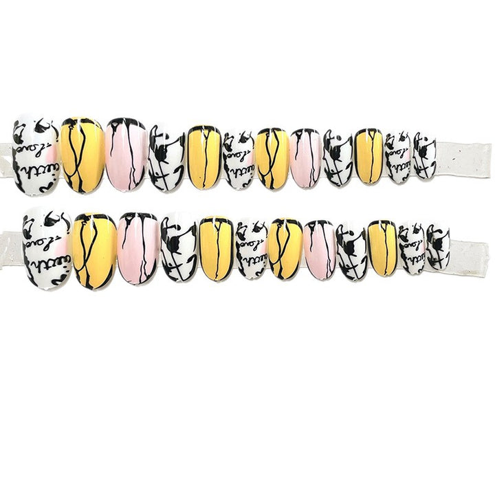 Abstraktes Design Press-On Nagelset