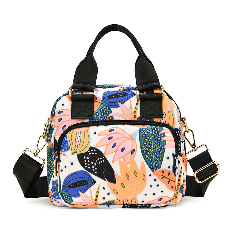 Stylische Blumendruck-Handtasche Karnz