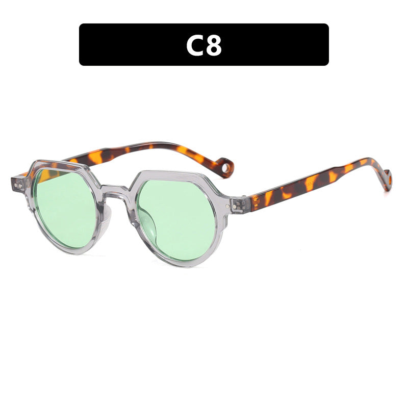 Damen geometrische Sonnenbrille mit schützendem UV-Filter und robustem Rahmen Karnz