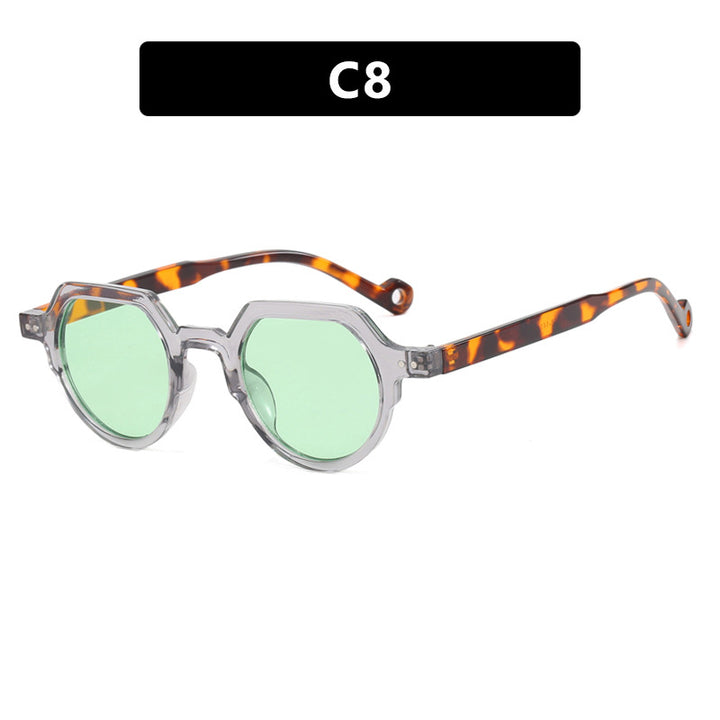 Damen geometrische Sonnenbrille mit schützendem UV-Filter und robustem Rahmen Karnz