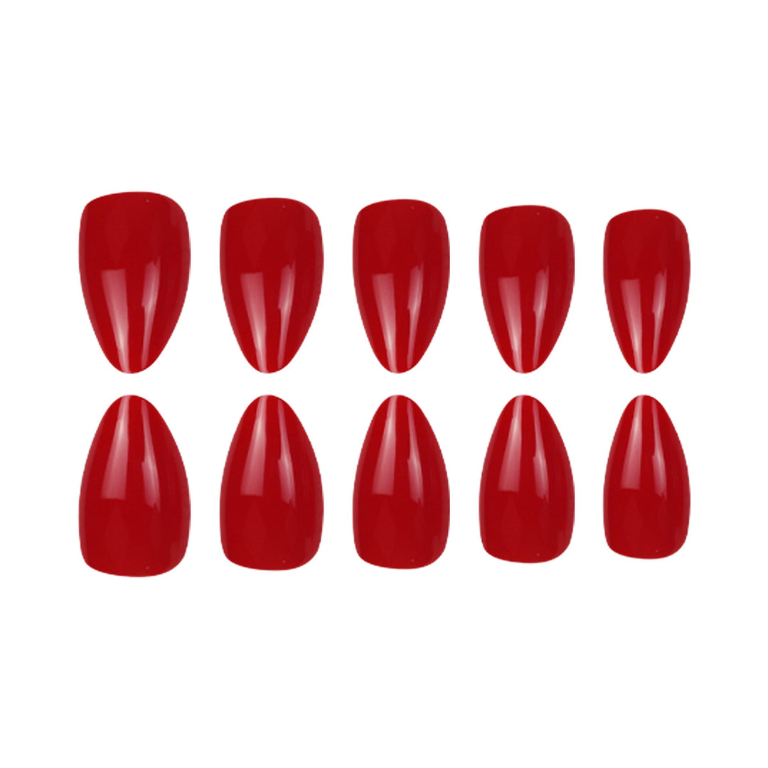 Glänzendes Stiletto Press-On Nagel Set Karnz