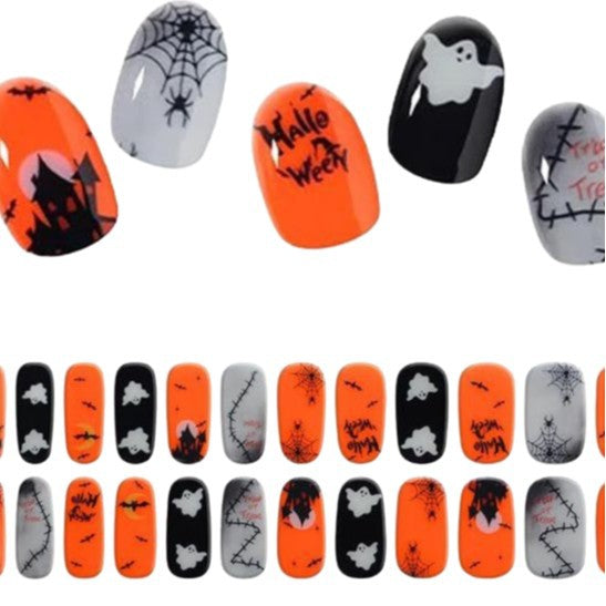 Halloween-inspirierte Nagelkunst-Wraps