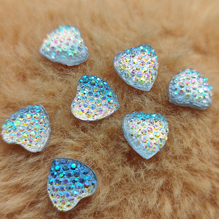 Glitzernde Herzform Schmucksteine Karnz