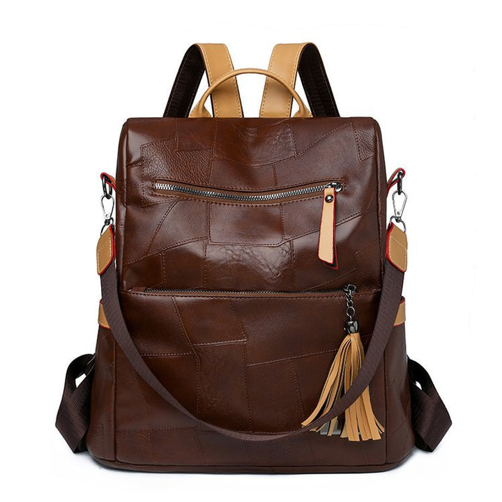 Texturiertes Kunstleder-Rucksack Karnz