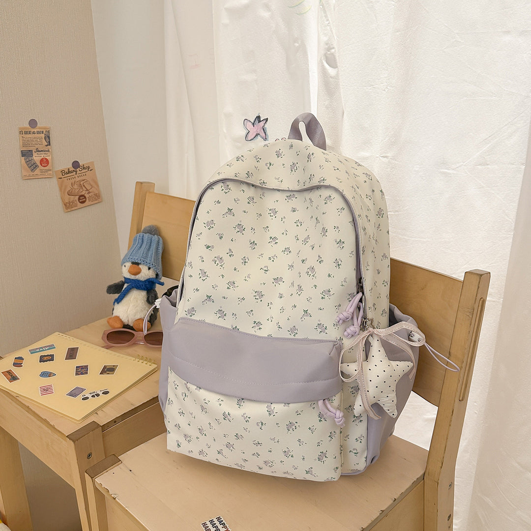 Blumenmuster Casual Rucksack Karnz
